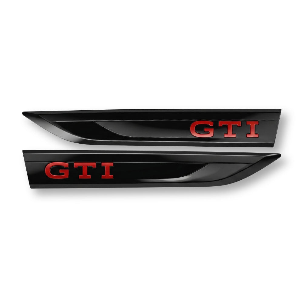 GOLF 8 STYLE GTI RED FENDER ARROWS BLACK