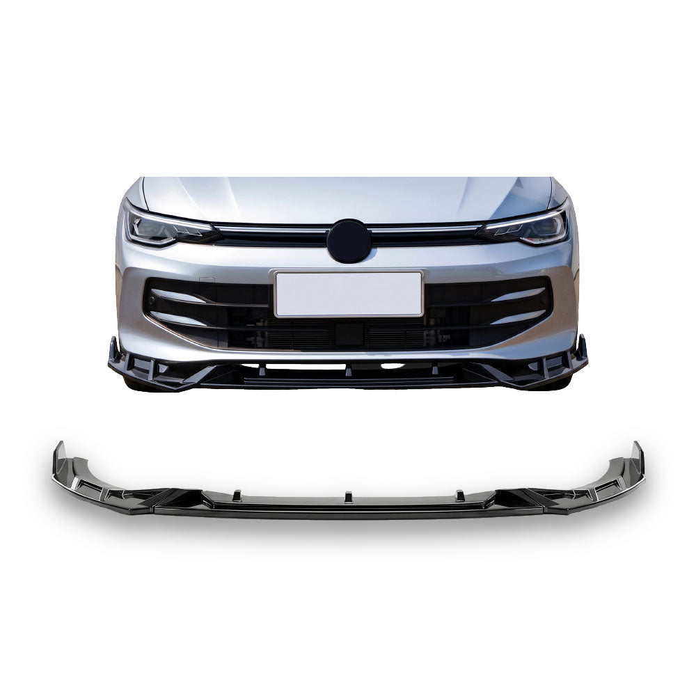 GOLF 8.5 LIFE TSI MAXTON V2 FRONT LIP 3 PIECE - GLOSS BLACK