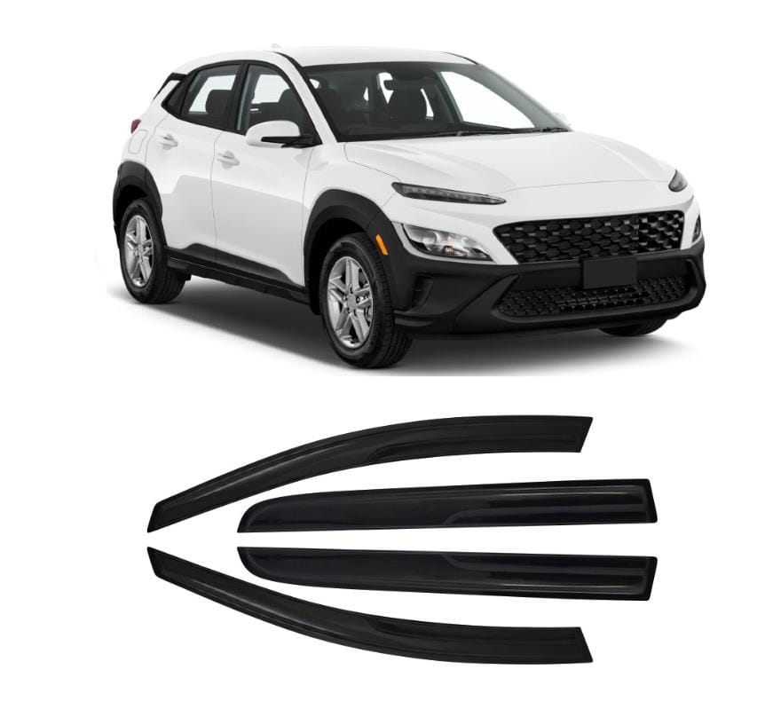 HYUNDAI KONA 2019-2023 INJECTION BLACK WINDSHIELDS 4 PIECE