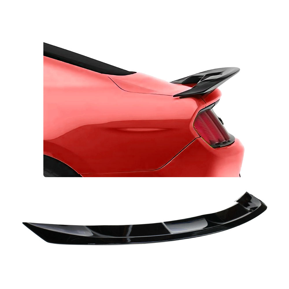 SUITABLE TO FIT MUSTANG 2015-2023 GT500 STYLE BROAD BOOT SPOILER GLOSS BLACK