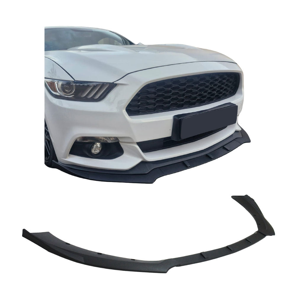 SUITABLE TO FIT MUSTANG 2015-2023 OE STYLE FRONT LIP 3 PIECE MATT BLACK
