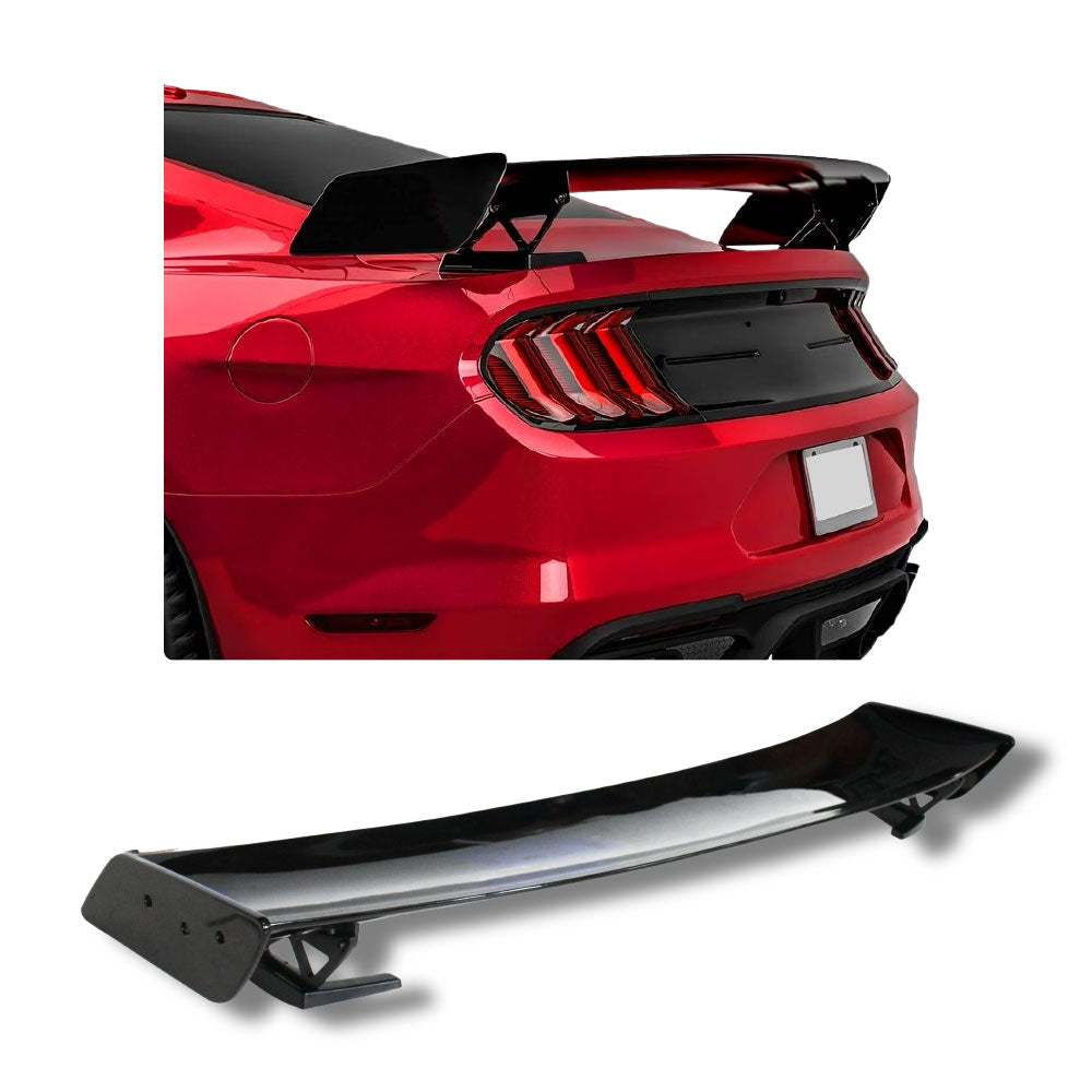 SUITABLE TO FIT MUSTANG 2015-2023 TRACK PACK RAISED BOOT SPOILER GLOSS BLACK