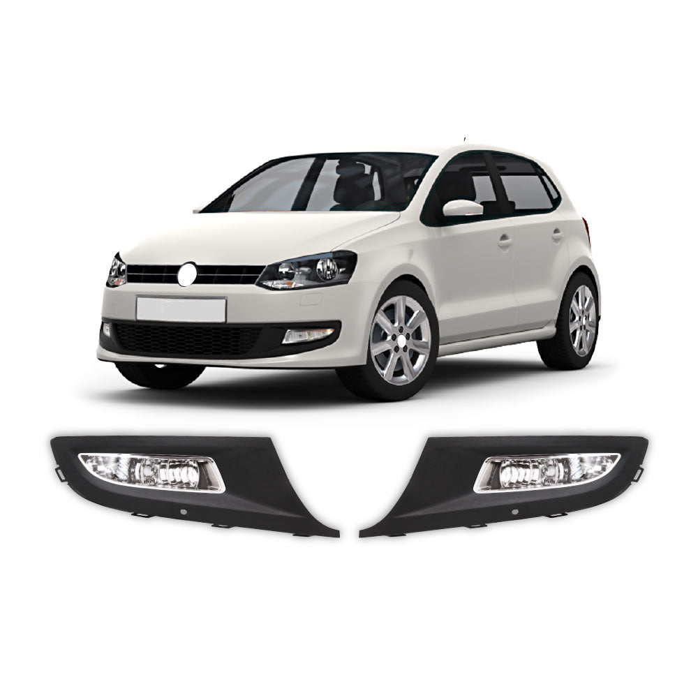 POLO 6R 2010-2013 MK4 CRYSTAL FOG LIGHTS WITH HOLDERS