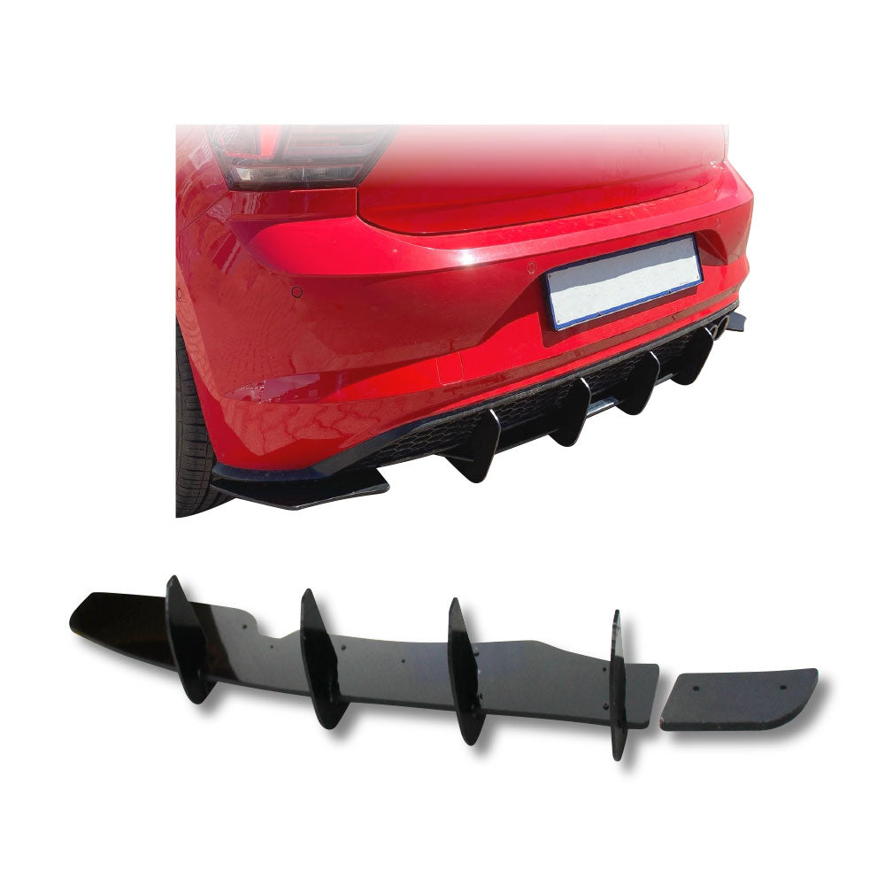 POLO 8 2018+ GTI ADD ON REAR DIFFUSER - GLOSS BLACK