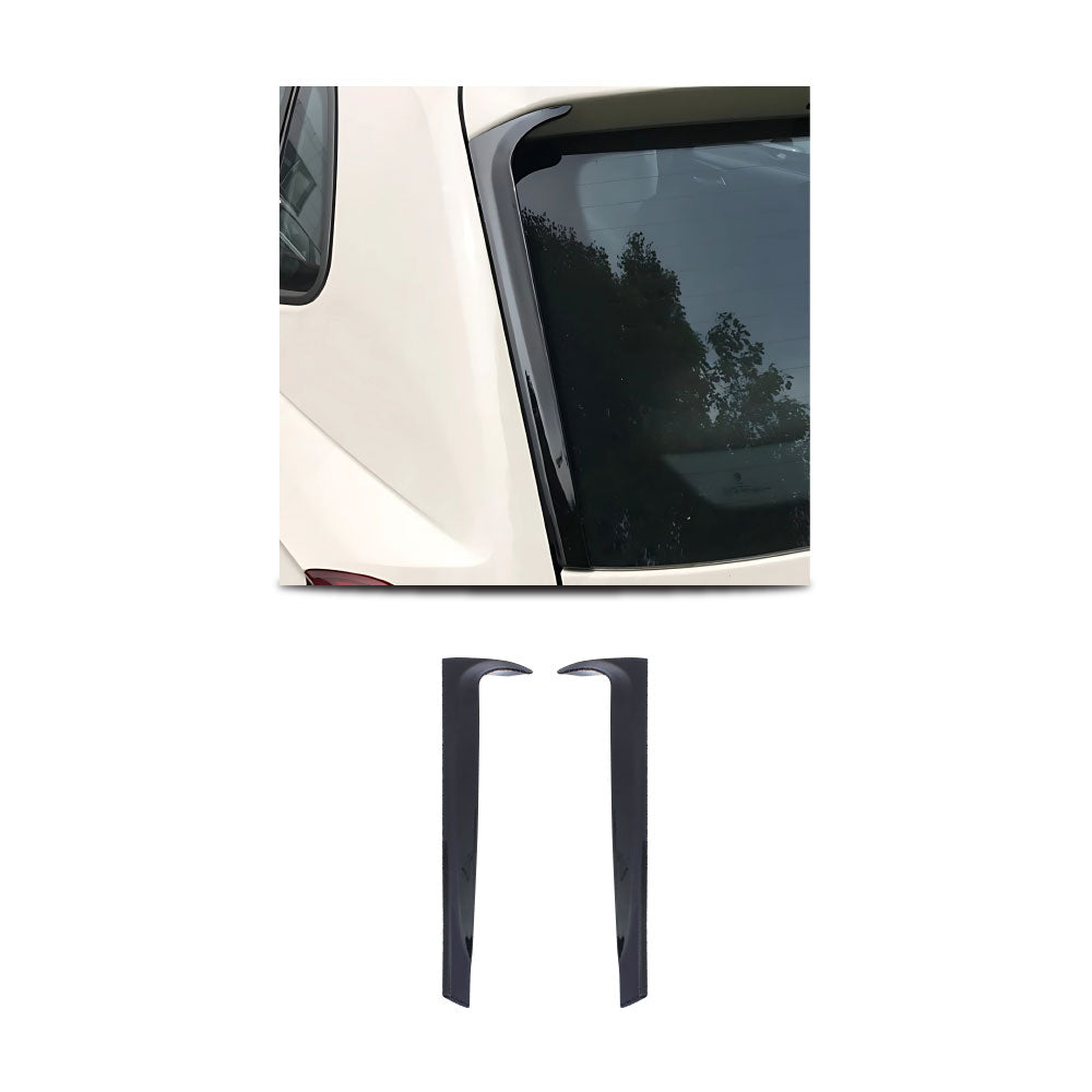 POLO 8 / POLO 9 BACK GLASS SIDE EXTENSIONS 2 PIECE - GLOSS BLACK