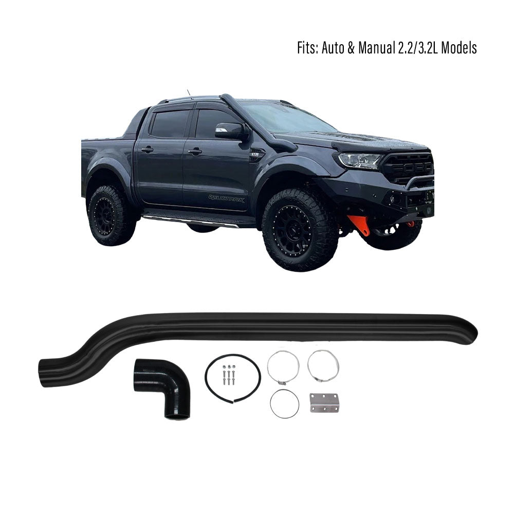 SUITABLE TO FIT RANGER 2012-2022 STEEL SNORKEL KIT BLACK