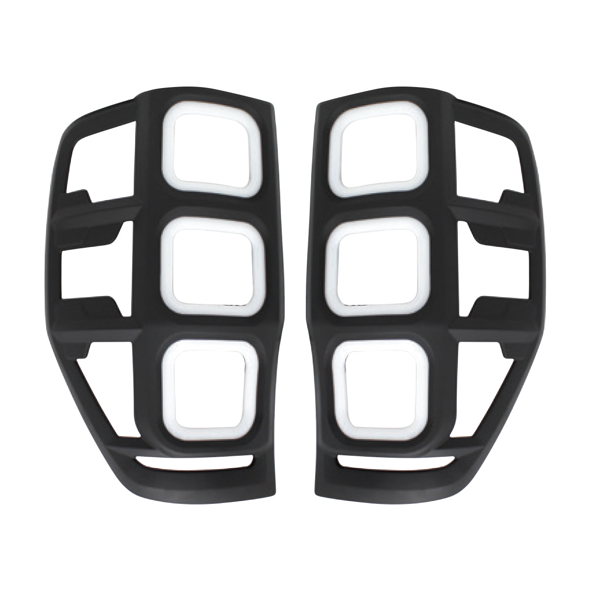 SUITABLE TO FIT RANGER 2012+ BLACK TAILIGHT TRIM WITH LED