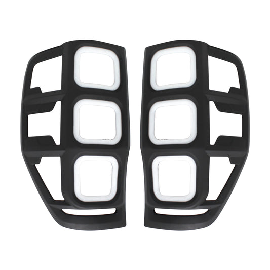 SUITABLE TO FIT RANGER 2012+ BLACK TAILIGHT TRIM WITH LED