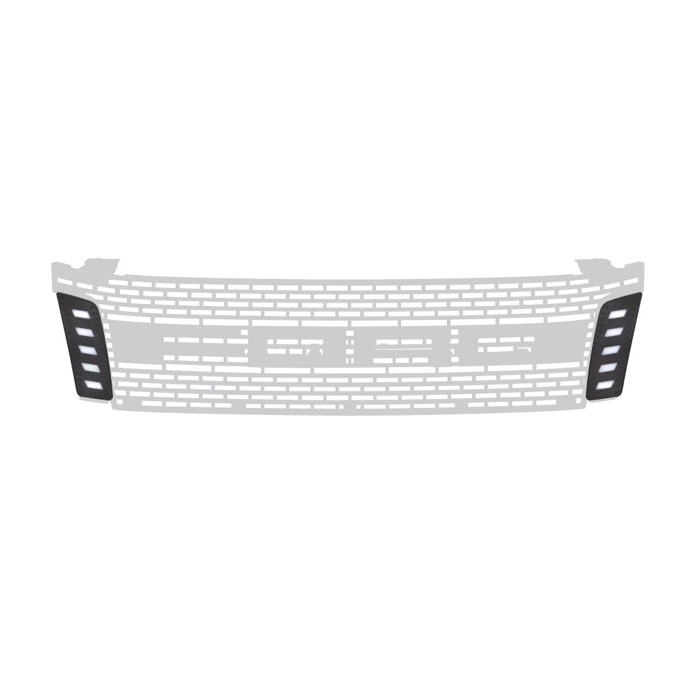 SUITABLE TO FIT RANGER 2012+ DRL COB GRILL INSERTS 2PC