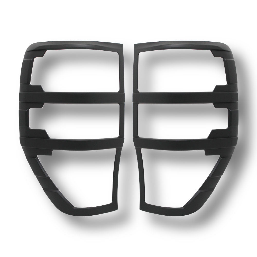 SUITABLE TO FIT RANGER 2012-2022 PLAIN BLACK TAILIGHT TRIMS