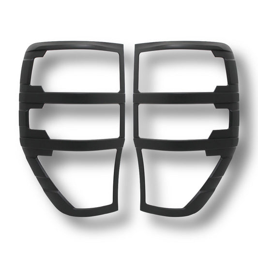 SUITABLE TO FIT RANGER 2012-2022 PLAIN BLACK TAILIGHT TRIMS