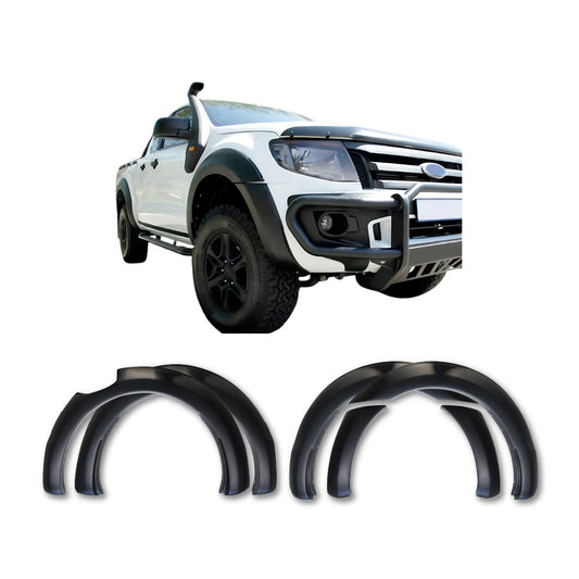 SUITABLE TO FIT RANGER 2012+ RAPTOR STYLE PLAIN 6 INCH WHEEL ARCHES BLACK