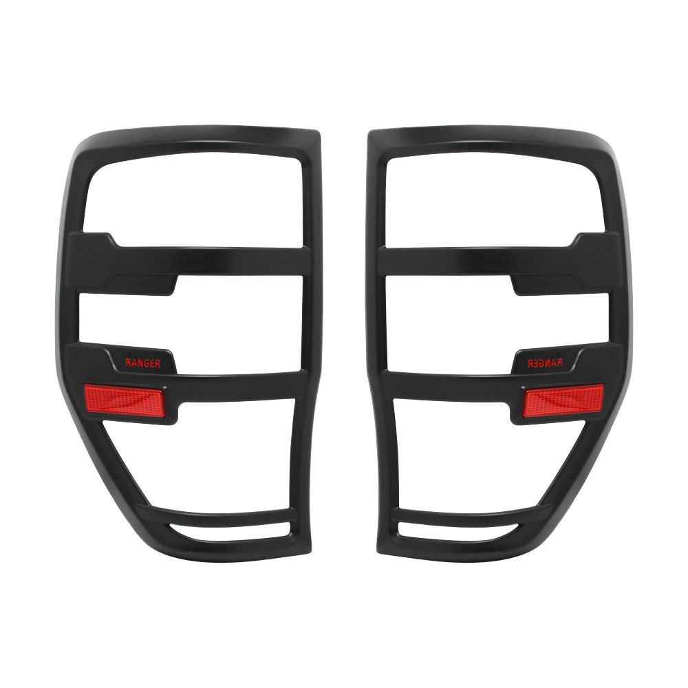 SUITABLE TO FIT RANGER 2012+ REFLECTOR TAILIGHT TRIMS BLACK & RED