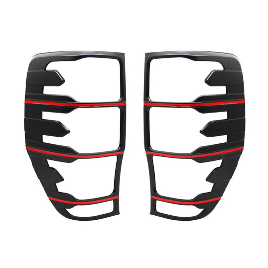 SUITABLE TO FIT RANGER 2012-2022 RED & BLACK RHINO TAILIGHT TRIM