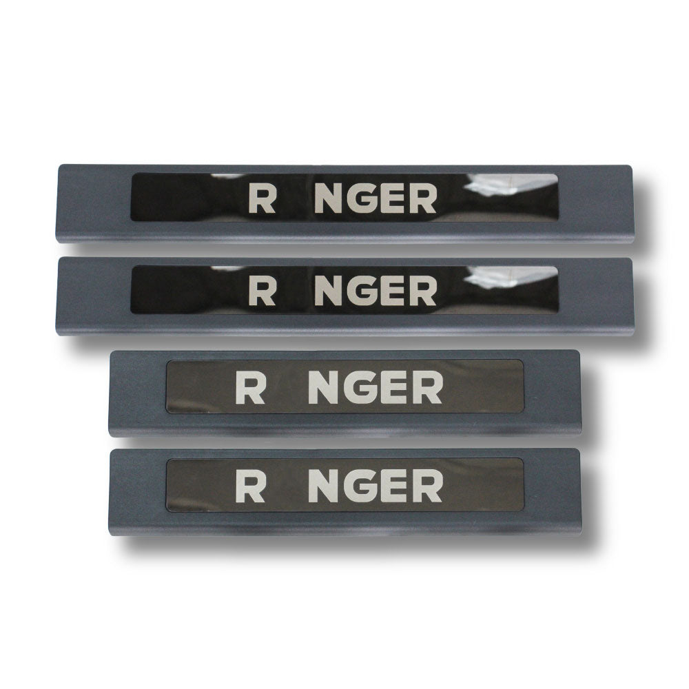 SUITABLE TO FIT RANGER 2012+ PLASTIC STEP SILLS BLACK