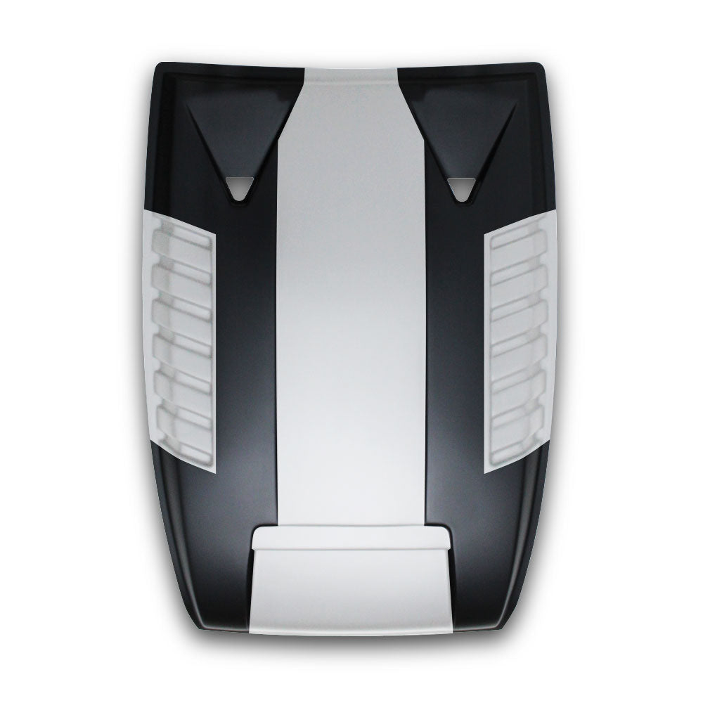 SUITABLE TO FIT RANGER 2012+ V STYLE BONNET SCOOP BLACK & WHITE
