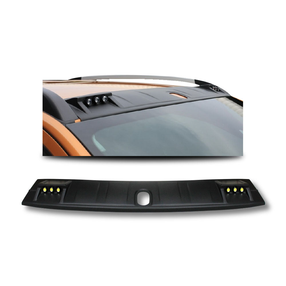 SUITABLE TO FIT RANGER 2012-2020 BLACK ROOF SPOILER 2×3 LED