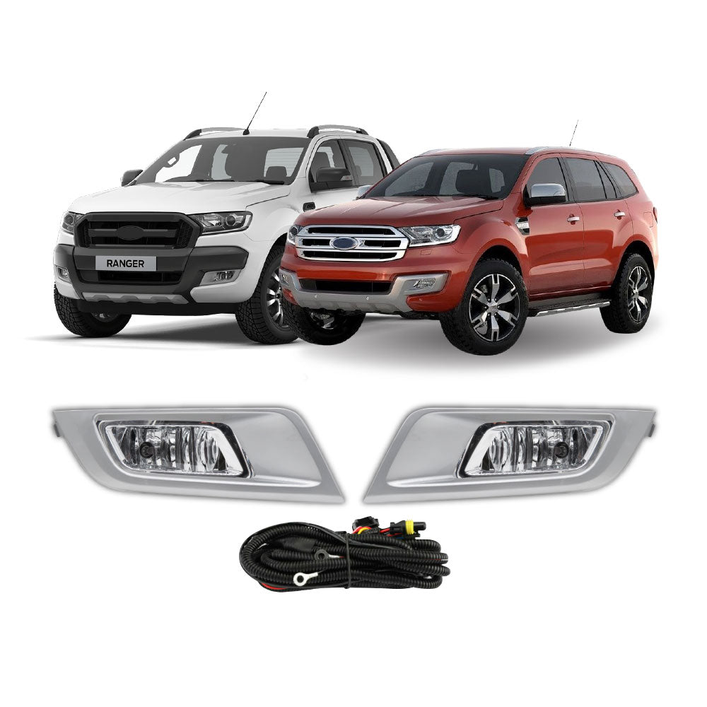 SUITABLE TO FIT FORD RANGER T7 2016+ WILDTRAK / EVEREST 2015+ COMPLETE CARRI FOG LIGHT KIT