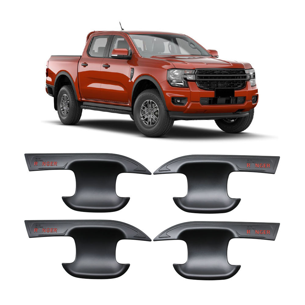SUITABLE TO FIT RANGER 2023+ NEXT GEN DOOR BOWLS 4 PIECE BLACK