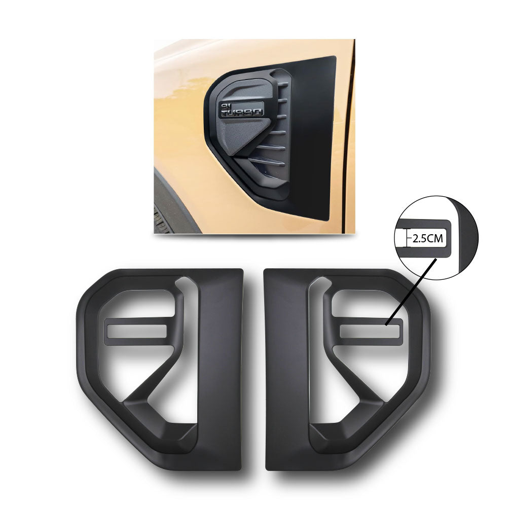 SUITABLE TO FIT RANGER 2023+ FENDER VENT V6 + BITURBO 2 PIECE BLACK