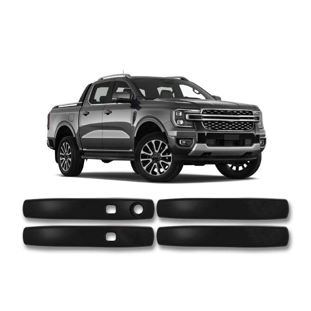 SUITABLE TO FIT RANGER / EVEREST 2023 HI SPEC DOOR HANDLE COVERS BLACK