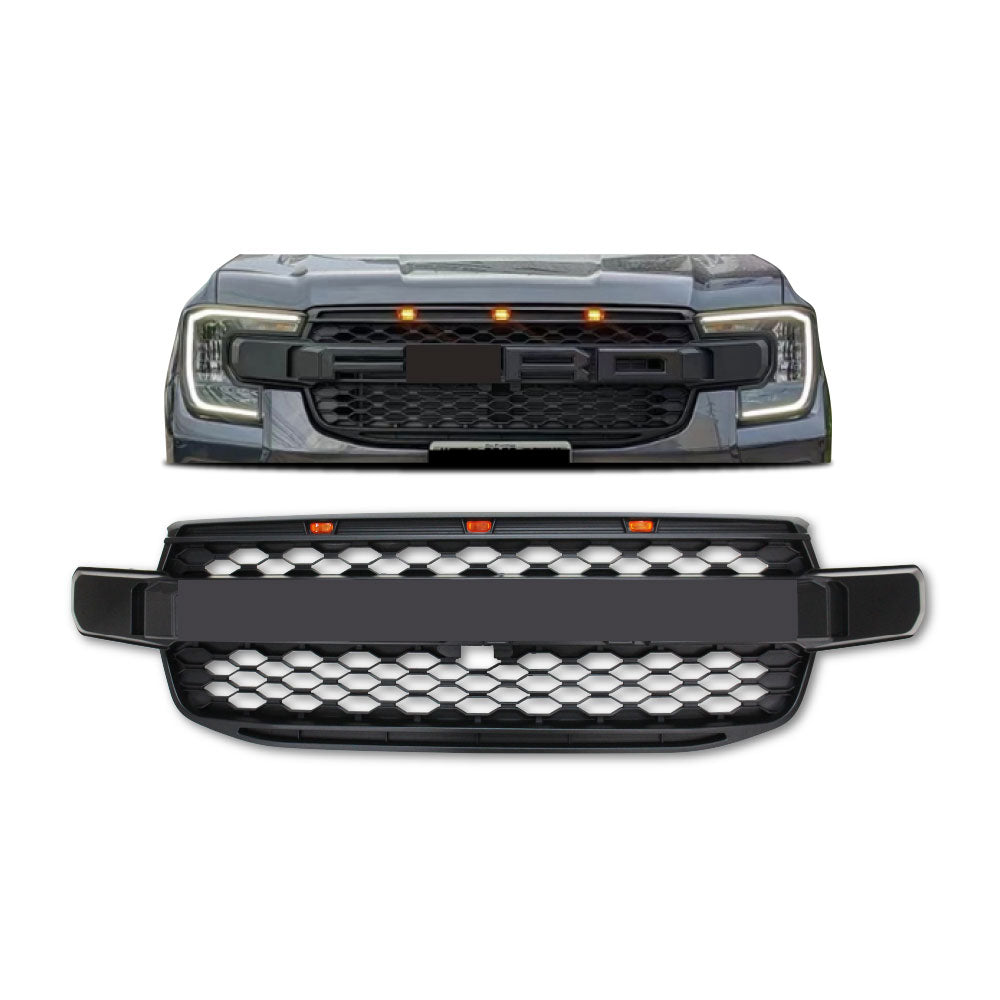 SUITABLE TO FIT RANGER 2023+ NEXT GEN RAPTOR STYLE LED GRILL BLACK