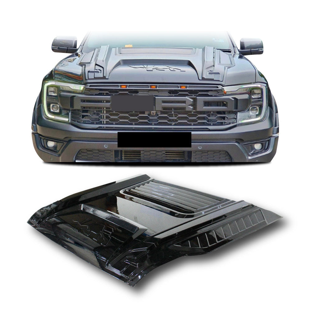 SUITABLE TO FIT RANGER 2023+ RHINO DESIGN BONNET SCOOP BLACK