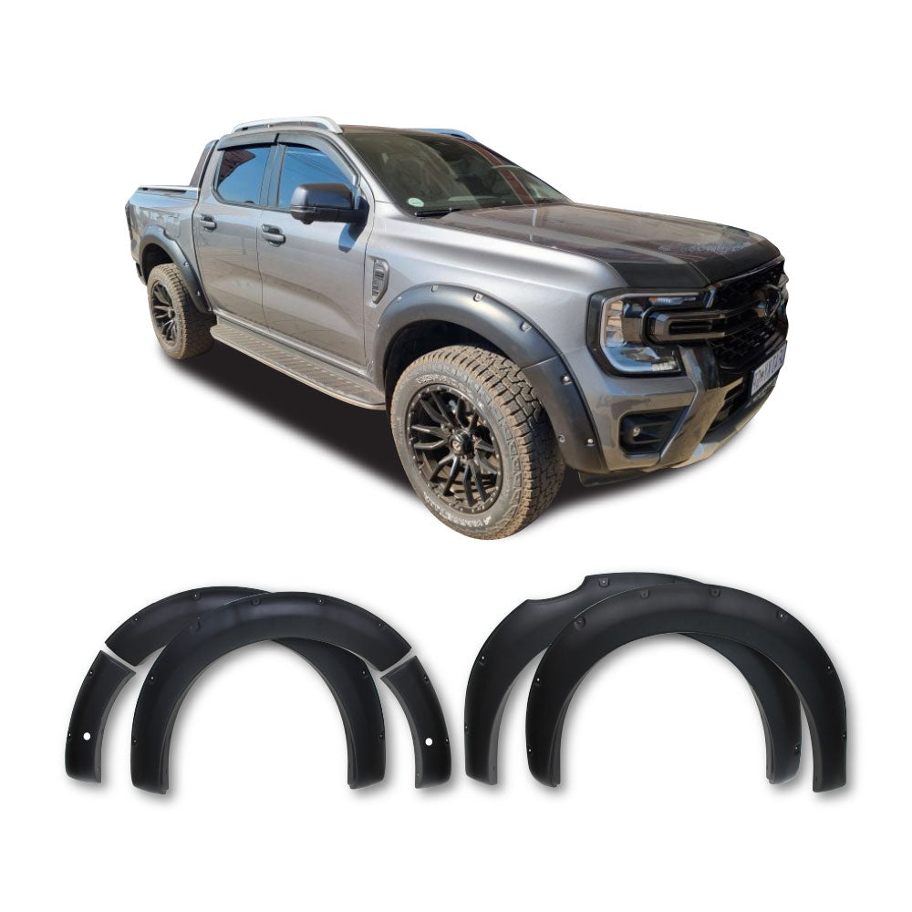 SUITABLE TO FIT RANGER 2023+ WILDTRAK PDC STUDDED 6 INCH WHEEL ARCHES MATT BLACK