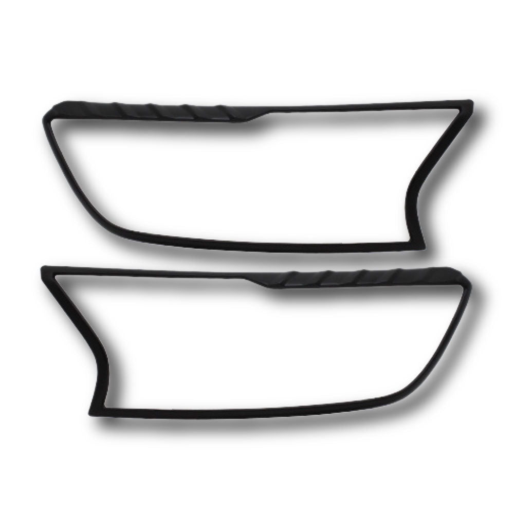 SUITABLE TO FIT RANGER / EVEREST 2016+ HEADLIGHT TRIMS BLACK NEW DESIGN