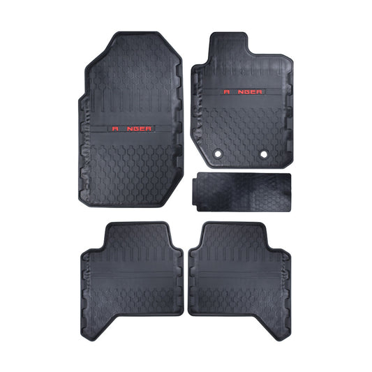 SUITABLE TO FIT RANGER T6 / T7 / T8 / T9 LATEX FITTED MATS 5 PIECE SET