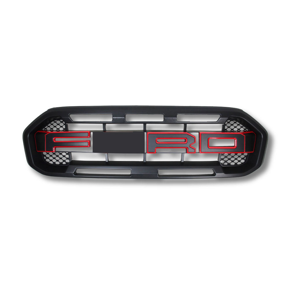 SUITABLE TO FIT RANGER T8 2019+ NON LED SMALL GRILL RED LETTERING