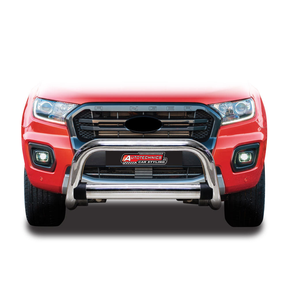 SUITABLE TO FIT RANGER 2012-2018 CHROME 3 INCH NUDGE BAR
