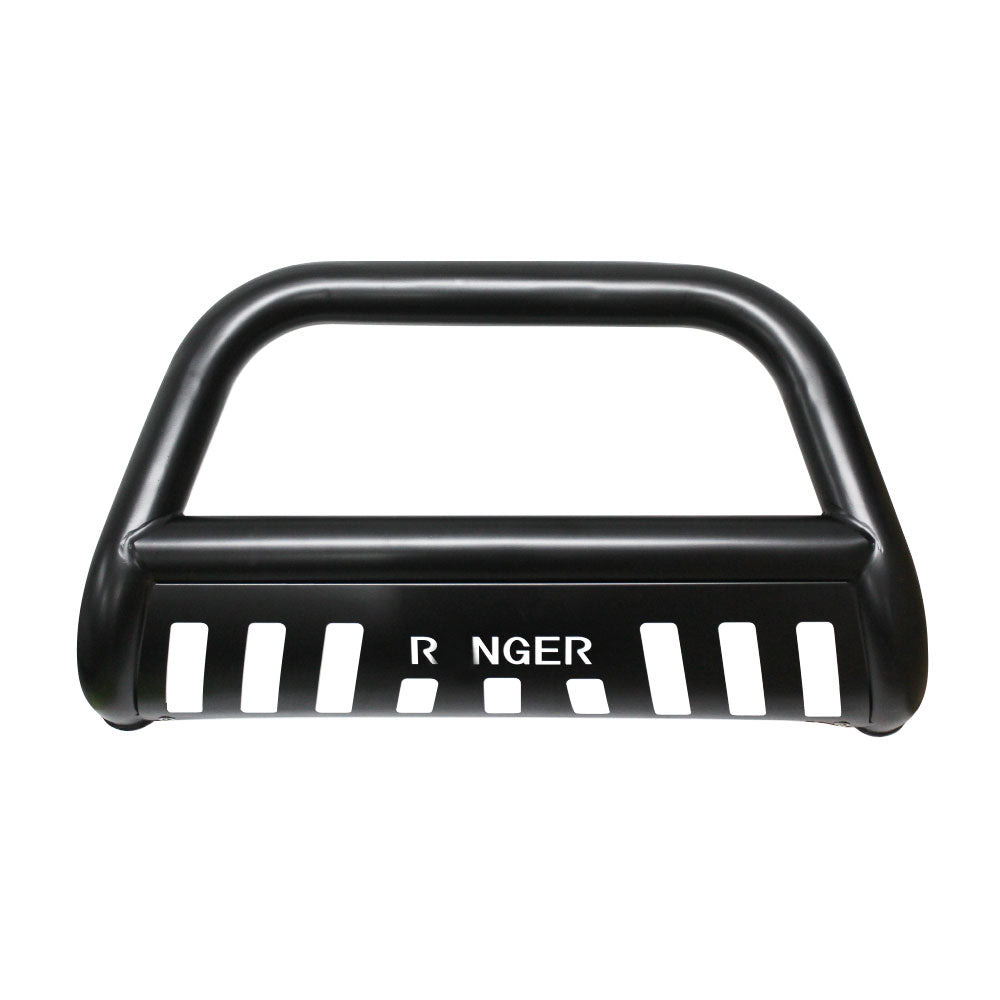 SUITABLE TO FIT RANGER 2012+ B GRADE BLACK NUDGE BAR WITH SKID PLATE