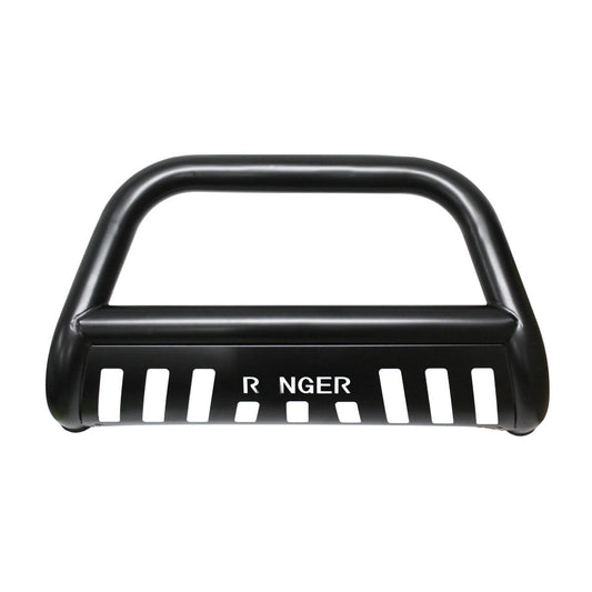 SUITABLE TO FIT RANGER 2012+ B GRADE BLACK NUDGE BAR WITH SKID PLATE