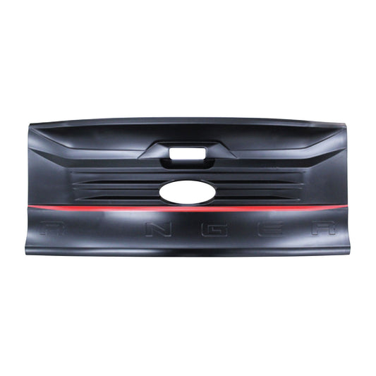SUITABLE TO FIT RANGER 2012-2022 RHINO DESIGN BIG TAILGATE BOARD BLACK WITH RED