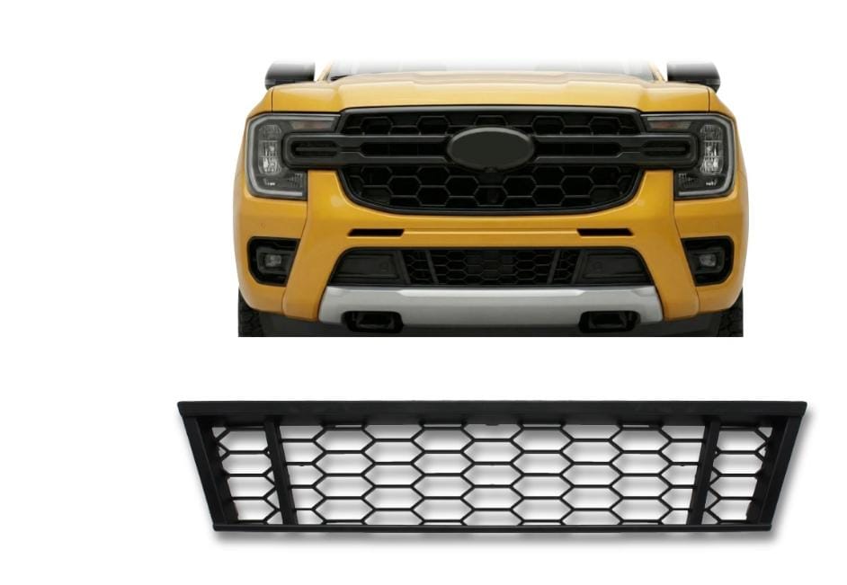 SUITABLE TO FIT RANGER WILDTRAK 2023+ BUMPER INTERCOOLER GRILLS BLACK