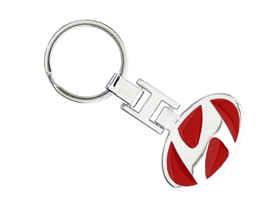 HYUNDAI METAL SWATCH KEYRING RED