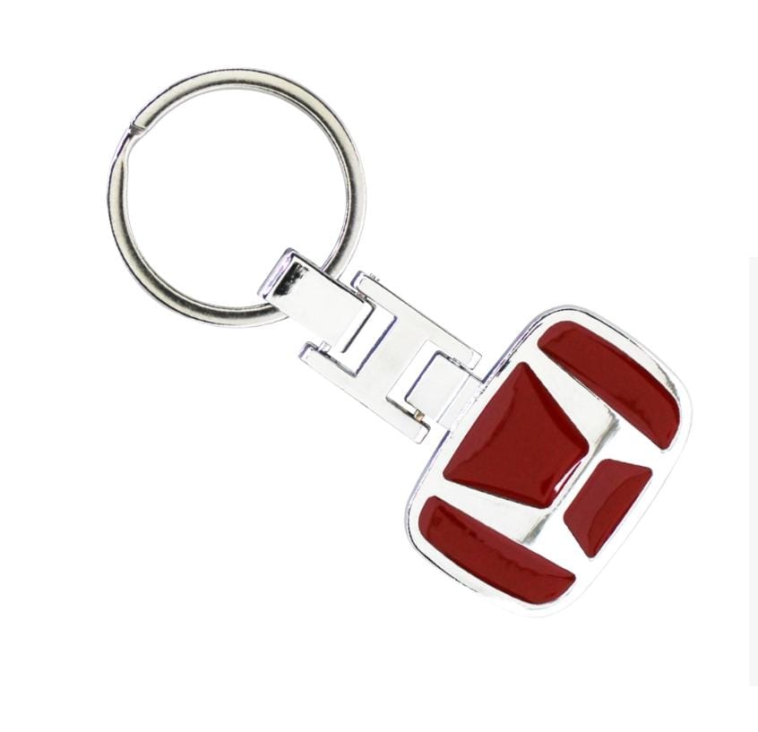 HONDA METAL SWATCH KEY RING RED