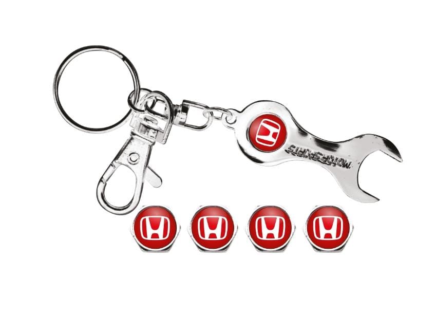 HONDA LOGO RED VALVE CAP SPANNER SET